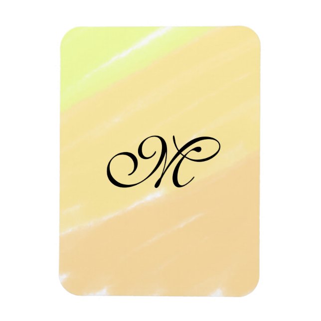 vattenfärg med enkel gult linjer lägga till ditt m magnet (Vertikal)