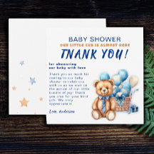 Vattenfärg minimalisisk baby shower pojke