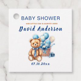 Vattenfärg minimalisistisk baby shower pojke gåvor etiketter