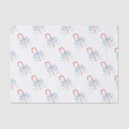 Vattenfärg Monogram Bow Candy cane