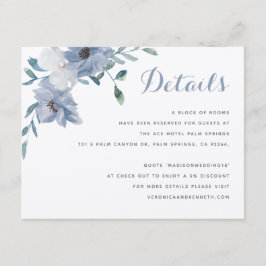 Vattenfärg Monogram Tecken Bröllopsdetaljer Tilläggskort