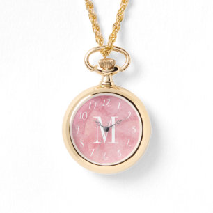 Vattenfärg Monogrammed bevakning Armbandsur