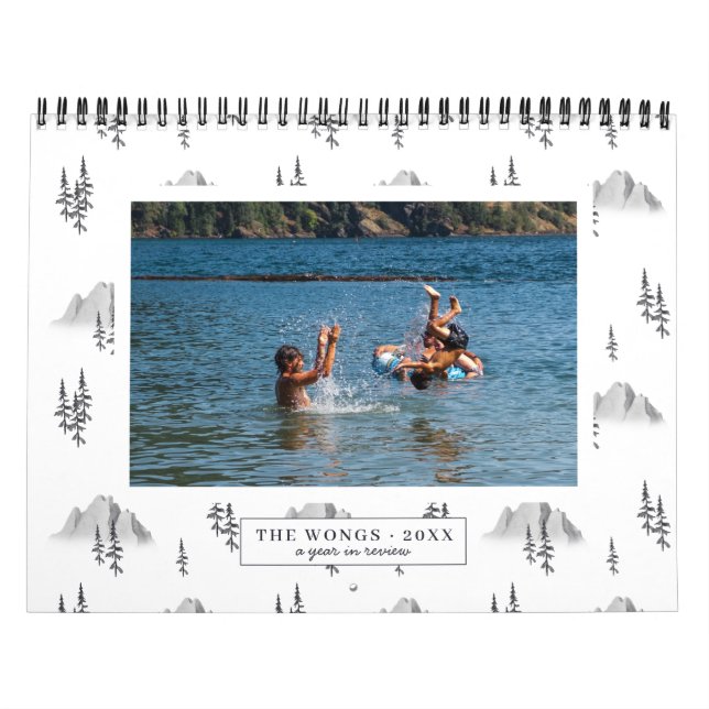 Vattenfärg-mönster | Foto Personlig Kalender (Omslag)