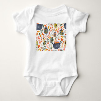 Vattenfärg Mönster med höstblomma. T Shirt