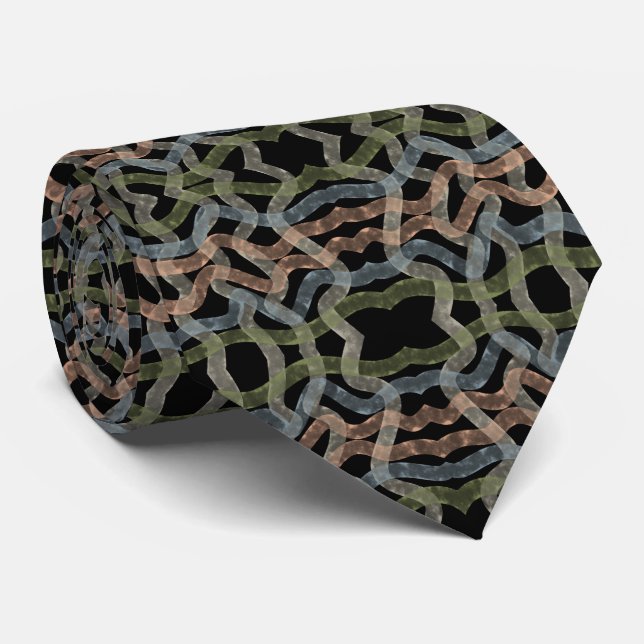 Vattenfärg Mopp Penseldrag I Mjuk Pastell  Slips (Rullad)