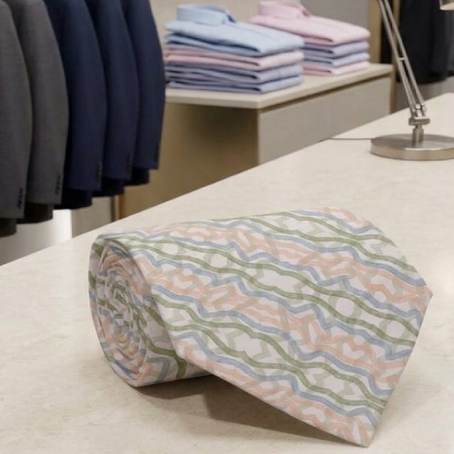 Vattenfärg Mopp Penseldrag I Mjuk Pastell  Slips (Skapare uppladdad)