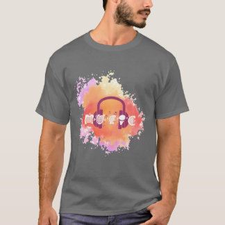 Vattenfärg Musik vän T Shirt