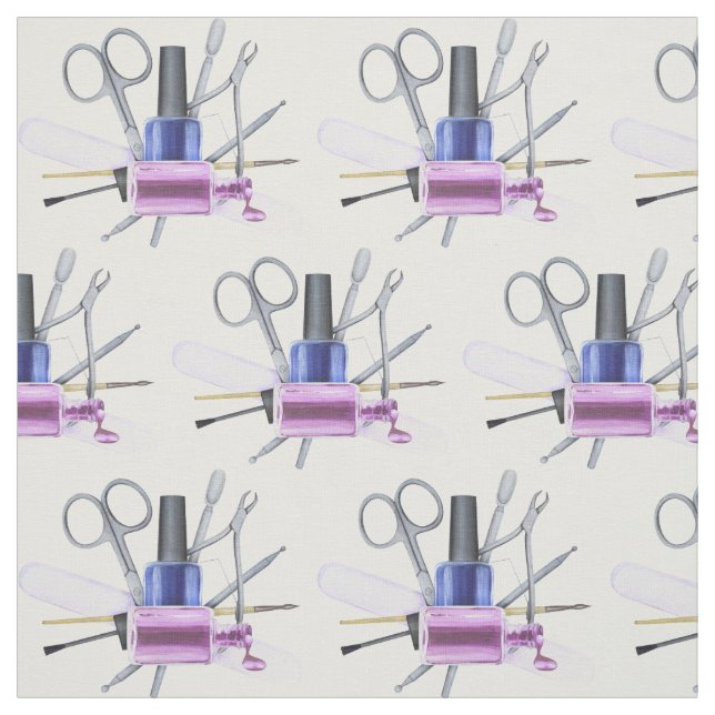 Vattenfärg Nagellack Skönhetssalong Nails Tyg (Provkarta)