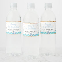 Vattenfärg Nautisk 1:a födelsedag