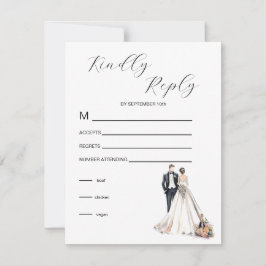 Vattenfärg Newlyweds OSA Kort