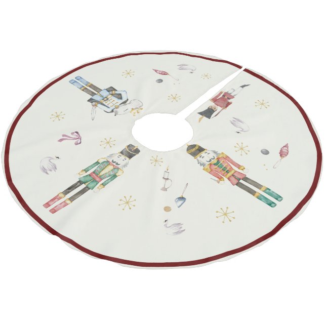 Vattenfärg Nötknäppare Tema Jul Julgransmatta Borstad Polyester (Vinklad)