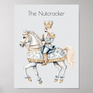 Vattenfärg Nutcracker Ballet jul Poster
