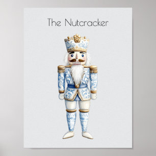 Vattenfärg Nutcracker-jul Poster