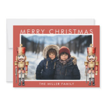 Vattenfärg Nutcracker Modern Minimal jul