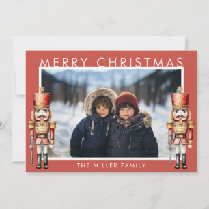 Vattenfärg Nutcracker Modern Minimal jul Julkort