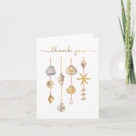 Vattenfärg Ocean Little Pearl Baby Shower Tack Kort