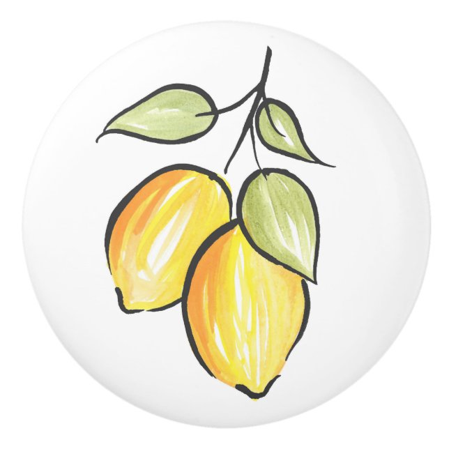 Vattenfärg och Bläck Lemons Knopp (Framsidan)