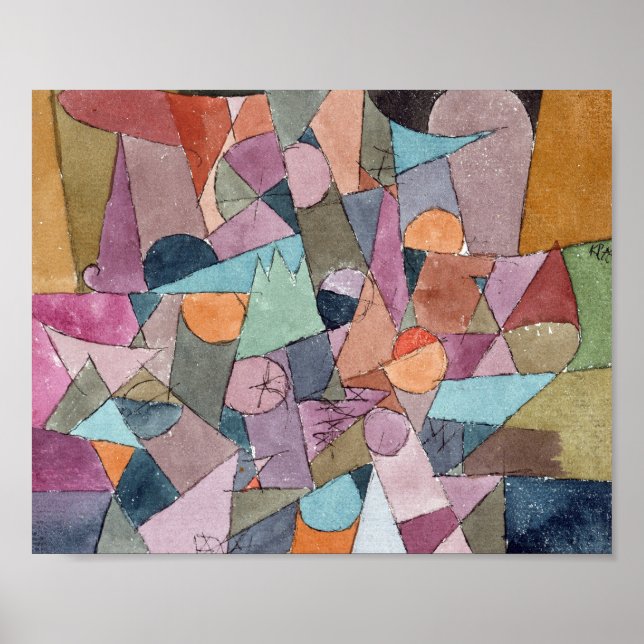 Vattenfärg och bläck: Paul Klee 1914 Poster (Framsidan)