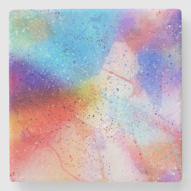 Vattenfärg och färgplatta stenunderlägg (Framsidan)