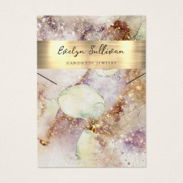 Vattenfärg och faux-visning visitkort