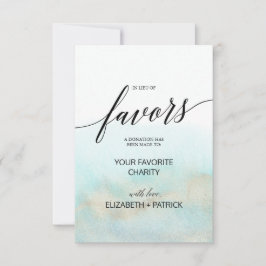 Vattenfärg och Guld i stället för förmånskort Inbjudningar