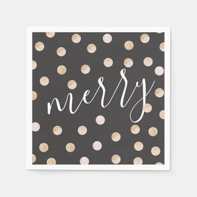 Vattenfärg och Guld | Napkin Pappersservett (Framsidan)