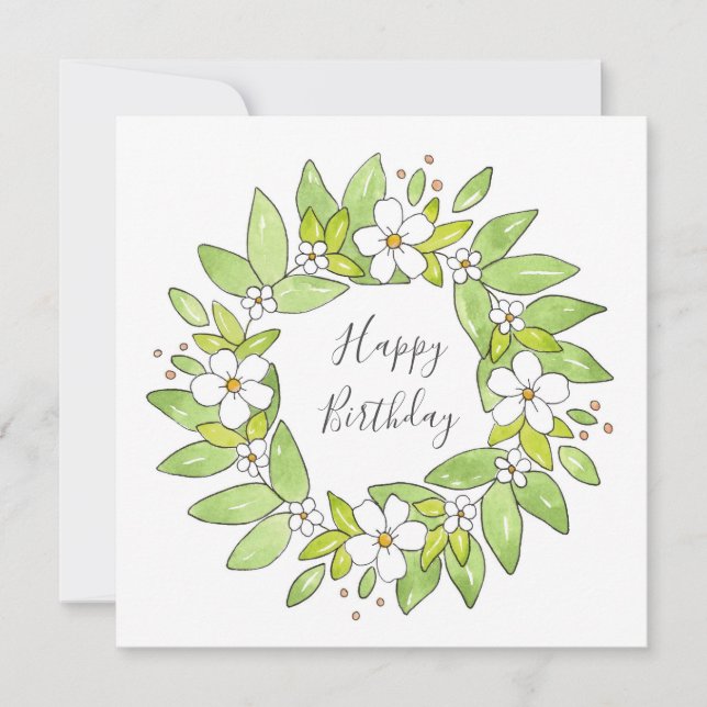 Vattenfärg och Pen WANAN Kort (Framsida)