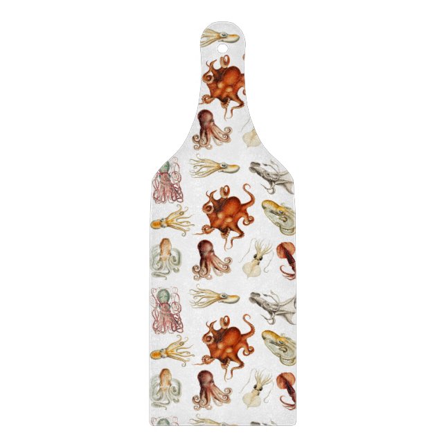 Vattenfärg Octopus Cephalopod Ocean Animals (Framsidan)