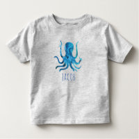 Vattenfärg Octopus Marine Kids Personlig