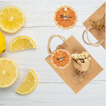Vattenfärg Orange citrusfrukter Bröllopsdusch