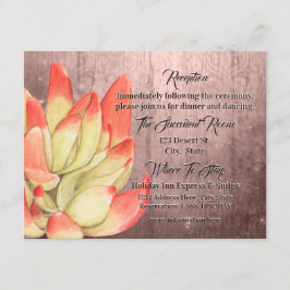 Vattenfärg Orange-spetsad Sukkulent persiko Recept Tilläggskort