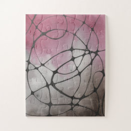 Vattenfärg Original Neurography Art Puzzle Pussel