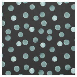 Vattenfärg. På blå polka dots . Tyg