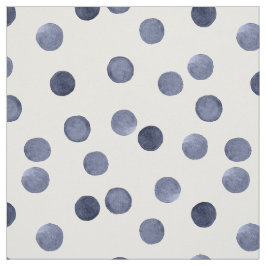 Vattenfärg. På blå polka dots . Tyg
