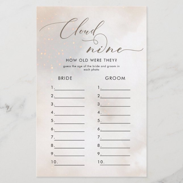 Vattenfärg på Cloud 9-spel för Möhippor (Framsida)