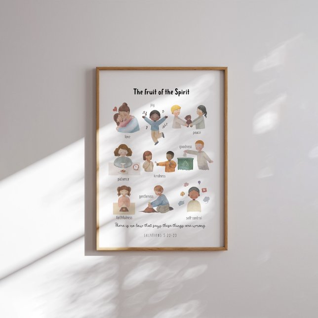 Vattenfärg på frukten av spriten poster (Skapare uppladdad)