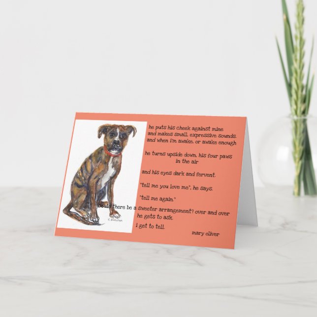 vattenfärg på rädding Izzy & Mary Oliver kärlek di Kort (Framsida)