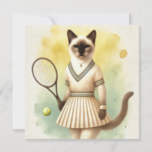 Vattenfärg på tennis cat