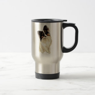 Vattenfärg Papillon Hund Pet Cute Animal Art Resemugg