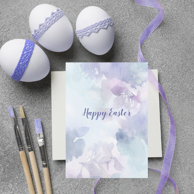 Vattenfärg påsk helgdagskort julkort (Skapare uppladdad)