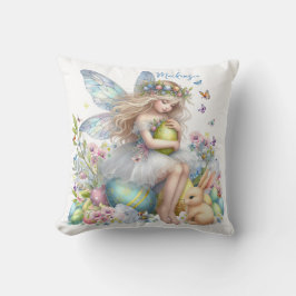 Vattenfärg Påsk Vår Fairy Kudde