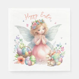 Vattenfärg Påsk Vår Fairy Pappersservett