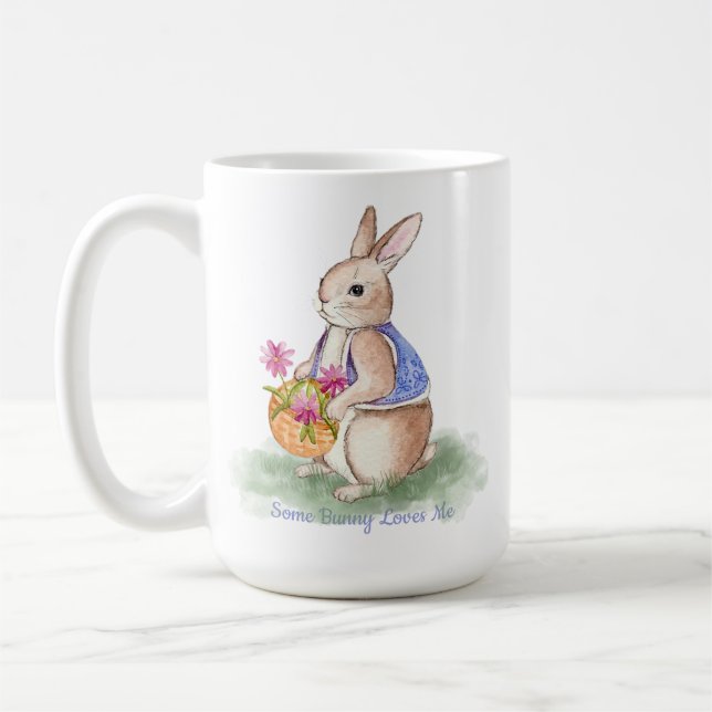 Vattenfärg Påskharen Kaffemugg (Vänster)