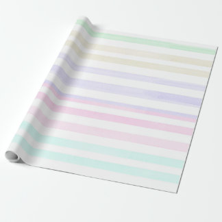 Vattenfärg Pastel Rainbow Stripe Papper 4 Presentpapper