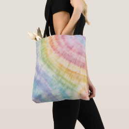 Vattenfärg Pastel Rainbow Tie Dye Dekorativ kudde Tygkasse