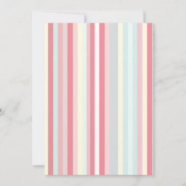 Vattenfärg Pastel Rosa Julafton Candy cane Mönster Julkort