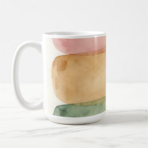 Vattenfärg Pastell Färgblockslager Kaffemugg