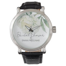 Vattenfärg Peony Blomma | Bröllopsfest Armbandsur