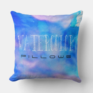 vattenfärg Pillow Kudde