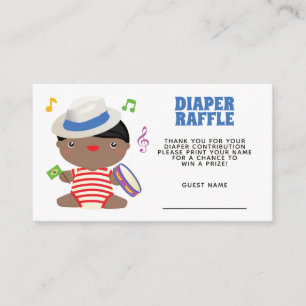 Vattenfärg Pilot Nalle Diaper Raffle Enclosur Tilläggskort